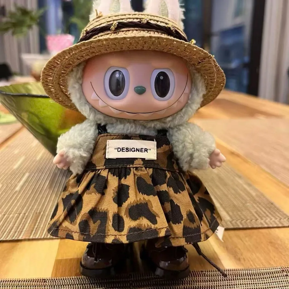 Sukienki dla lalek bawełnianych 17 cm, pluszowe ubranka dla lalek, spódnica z opaską i kapeluszem, akcesoria, sukienki i spódnice do dekoracji lalek EXO Idol.