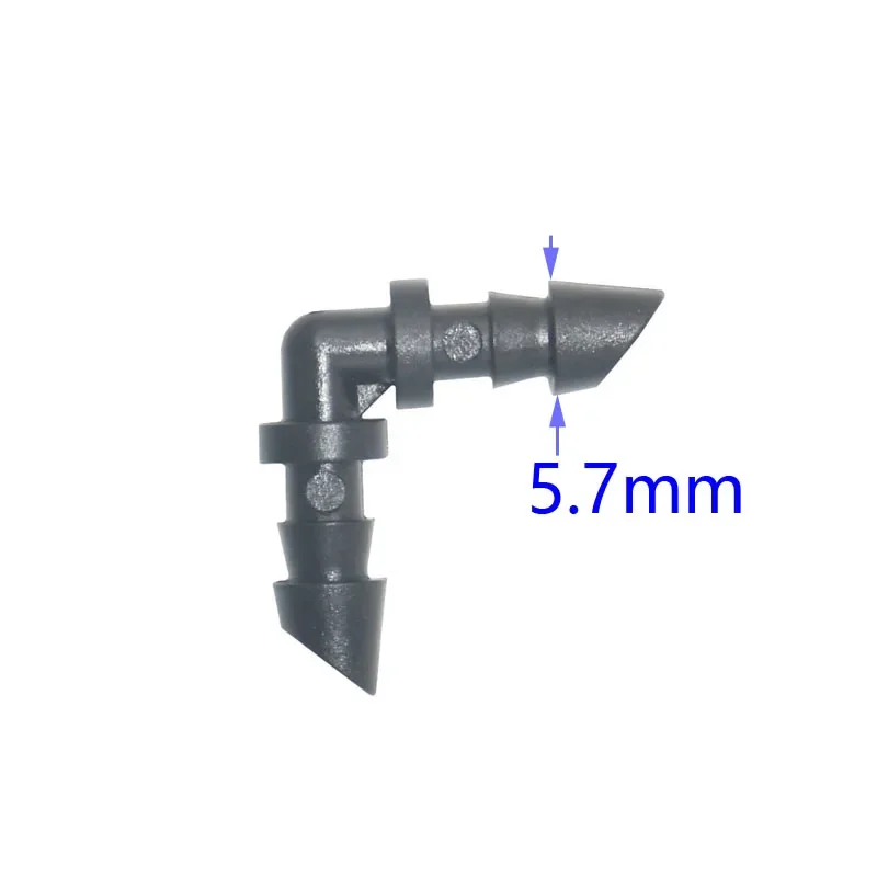 50 pieces garden irrigation fittings set with 1/4 inch 1/8 inch and 6 mm metric sizes for hose repair use barb straight elbow an