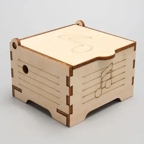 Technology Education Small Maker DIY Hand cranked Music Box Puzzle Children's Homemade Assembled Toy