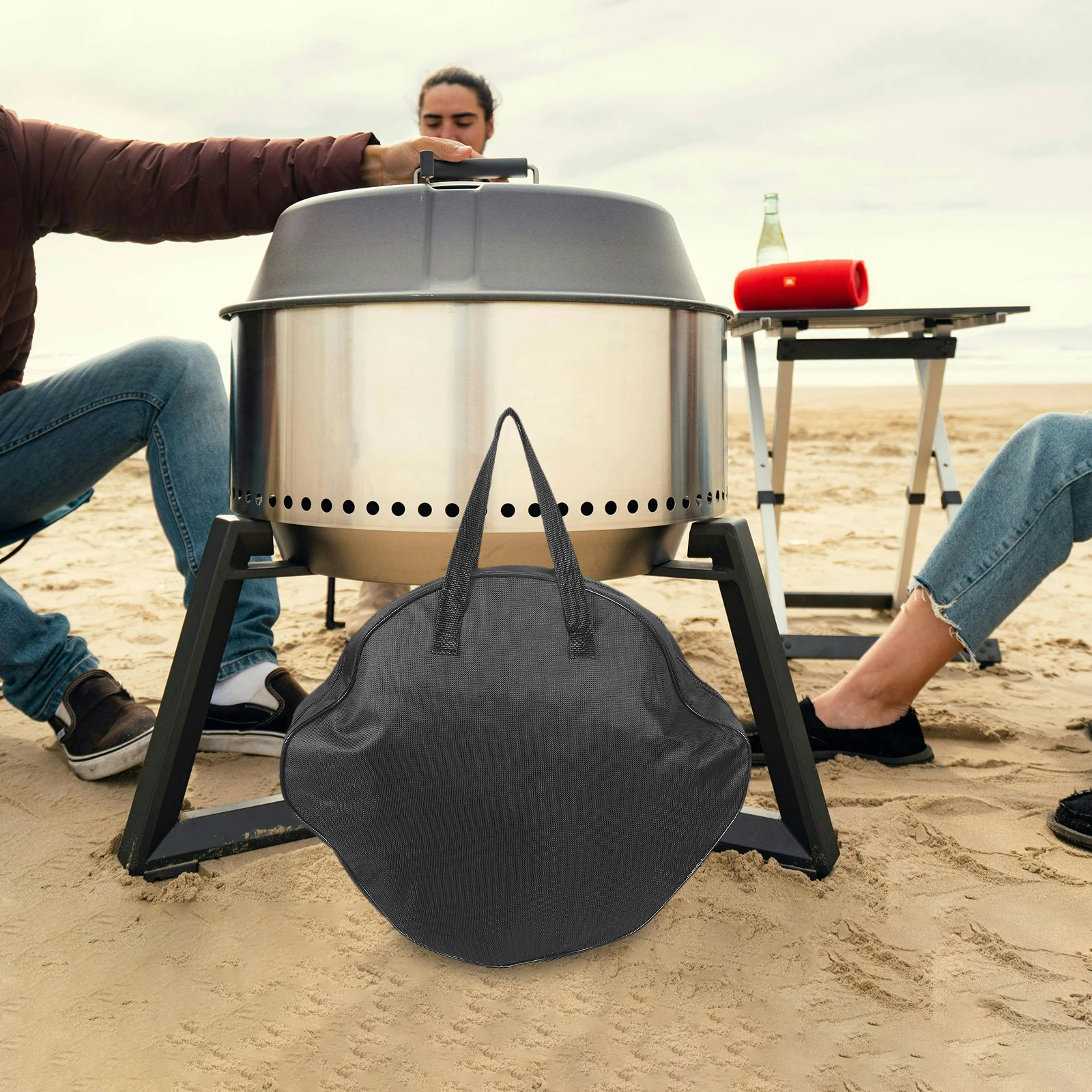 

Cast Iron Pan Bag Heavy Duty Oxford Cloth Portable Storage Pouch For Bakeware Grills Cooking Accessories Outdoor Camping Supply