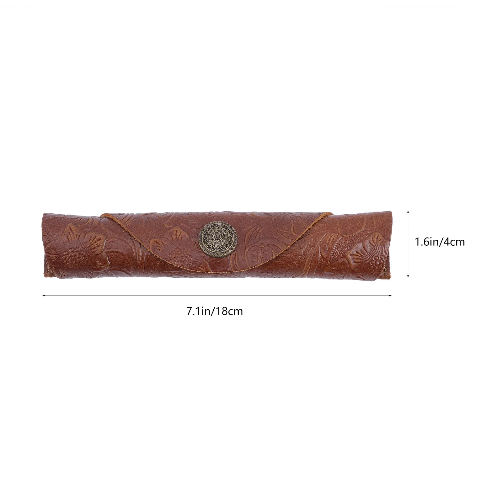 Single Pen Sleeve for Notebook Stylish Snap Button Closure Pen Protective Holder Elegant Gift for Valentine Christmas