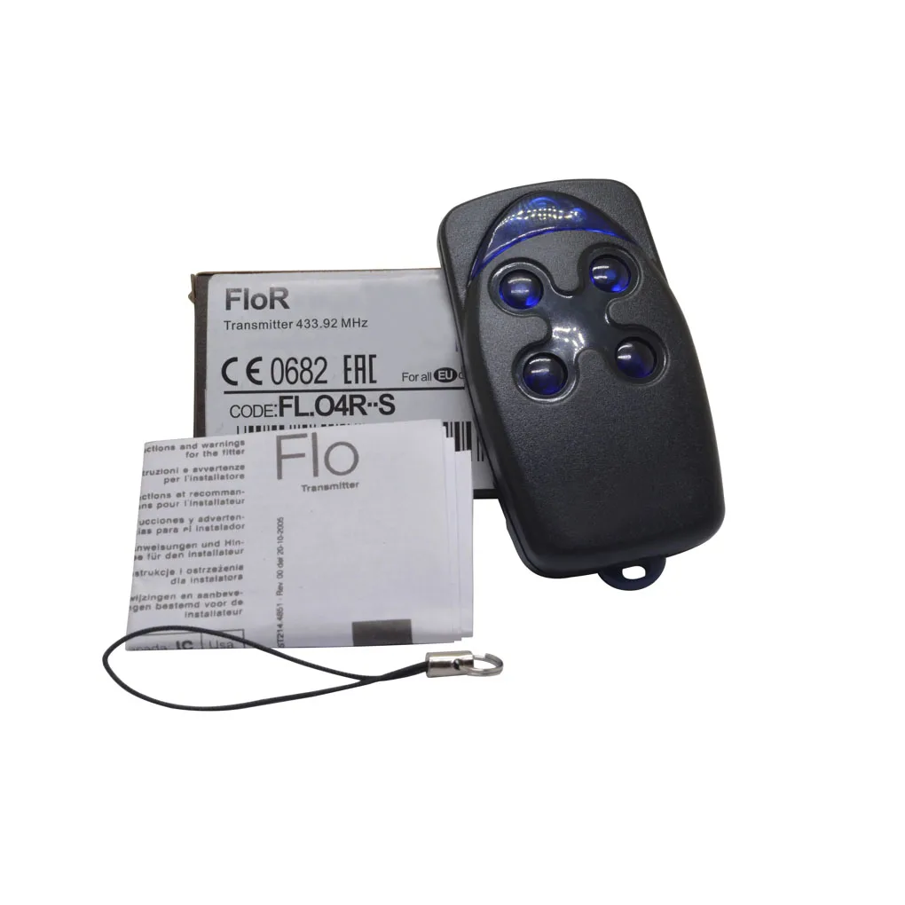 FLORS FLO2RS FLO4RS FLO2RE FLO4RE ERA ONE INTI O4 ON2 ON4 ON2E ON4E Garage Door Remote Control 433.92MHz Rolling Code