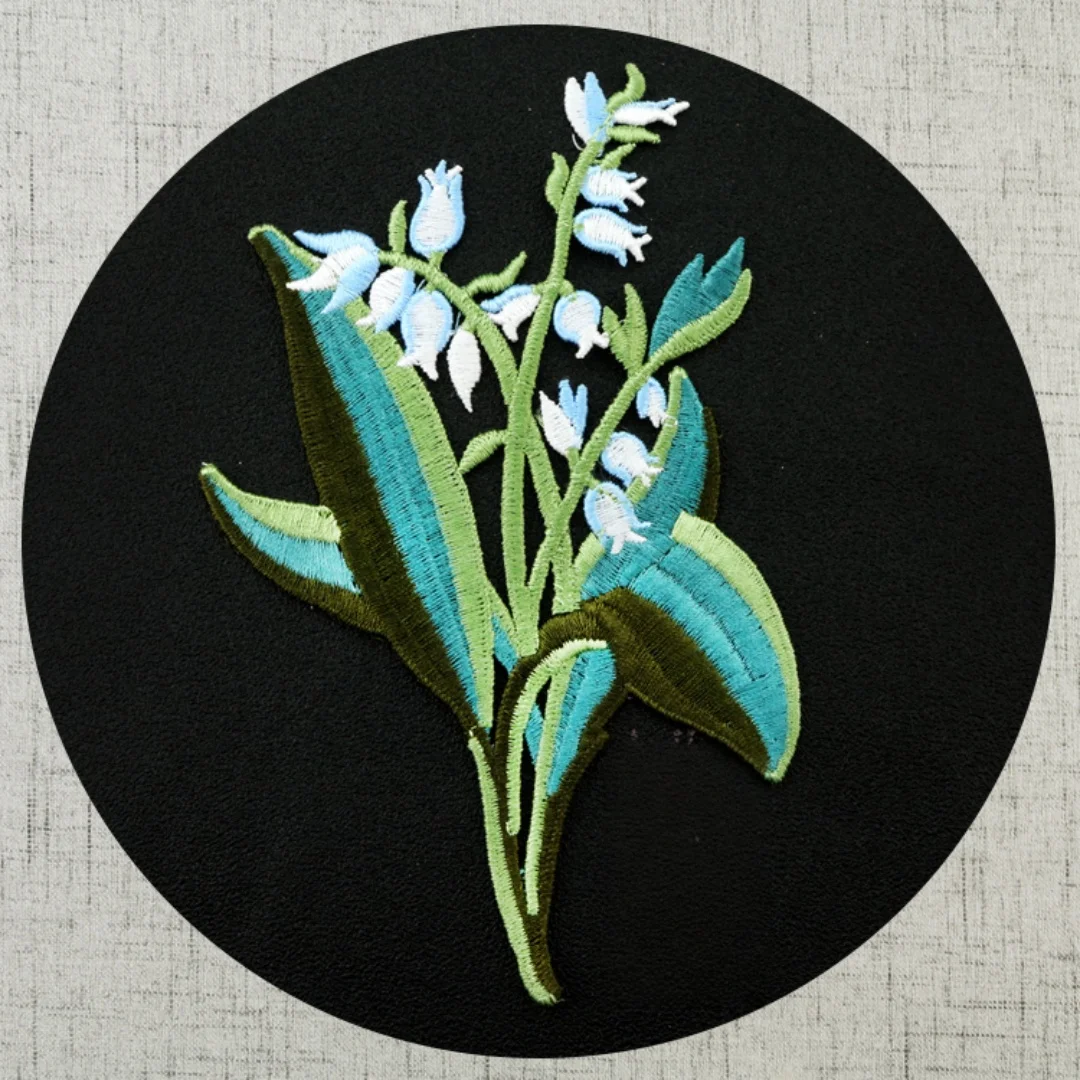 1 Pcs Flower pattren Lace Appliques,Embroidered Flowers,Patches For Wedding Supplies,Bridal Hair Flower,HeadpieceAS