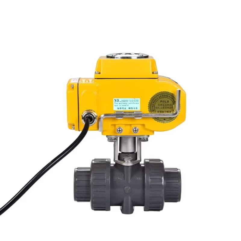 

Ac110V Ac220V Ac380V Круглый электрический привод для шарового крана из ПВХ Электрический шаровой клапан