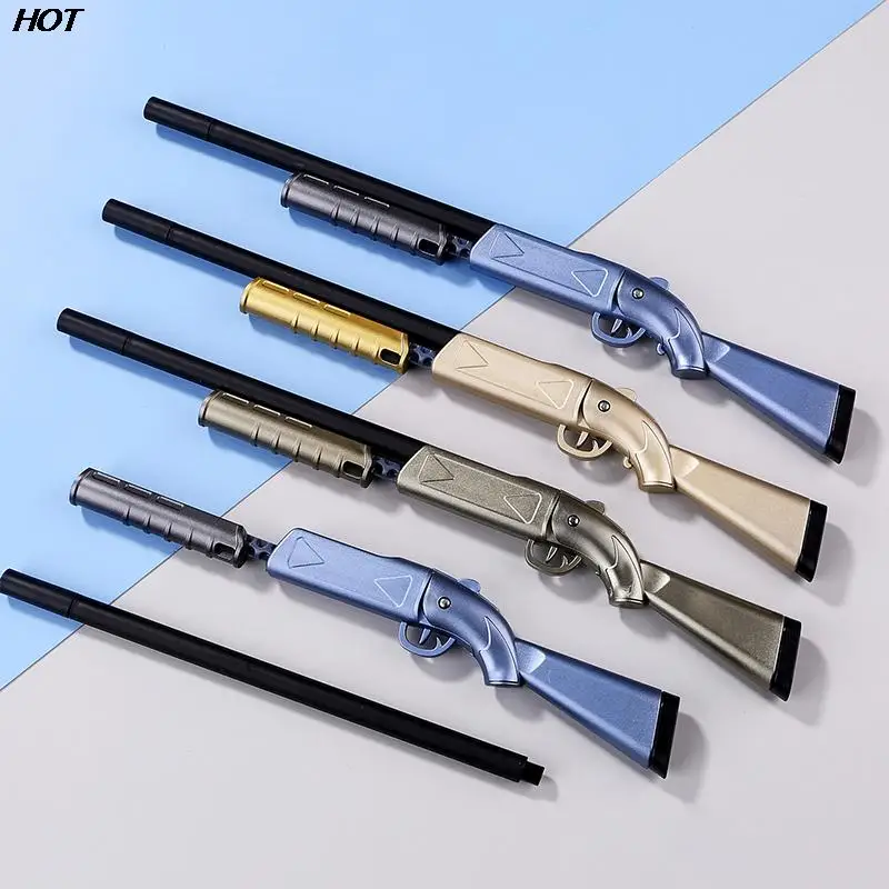 Creative Shotgun Gun Shape Gel Pens Led Lht Glowing Gel Pen Funny Stationery For School Office Writing Birthday Party  Gifts