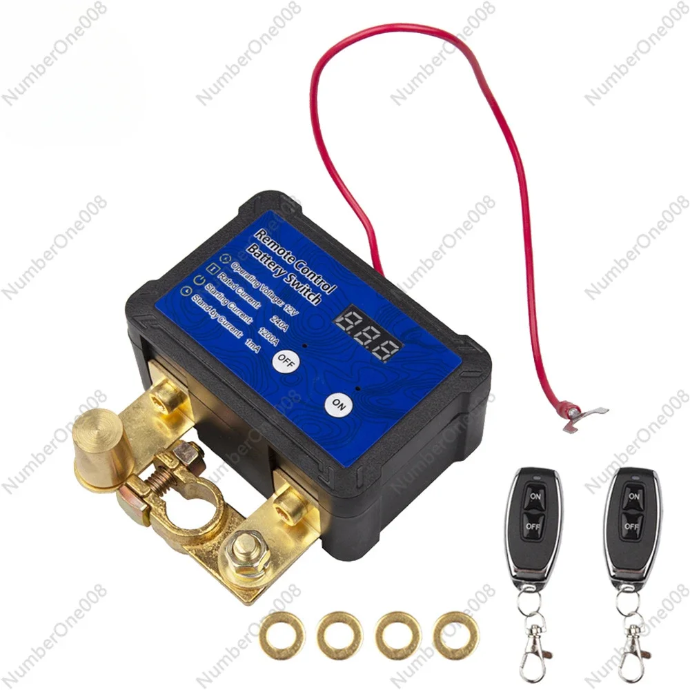 

Car Battery Breaker 12V240A Remote Battery Cut-off Switch, Manual Remote Control Power-off Protection Modification
