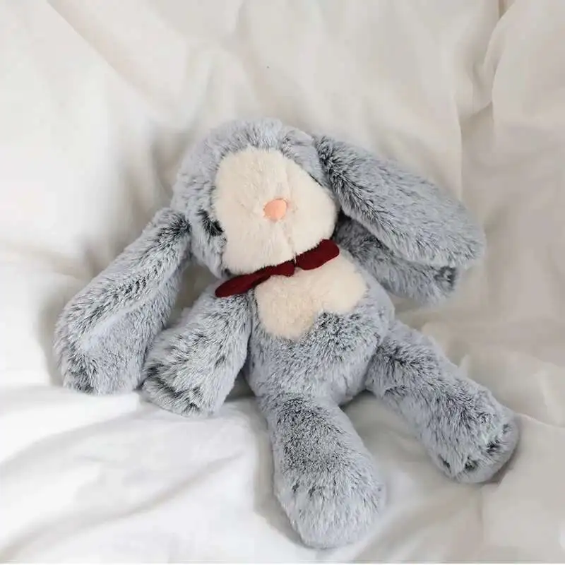 

Реалистичный Lop Bunny, чучело, милый кролик с виловыми ушками, плюшевая игрушка, успокаивающая уютная игрушка, подарок на день рождения для девочек
