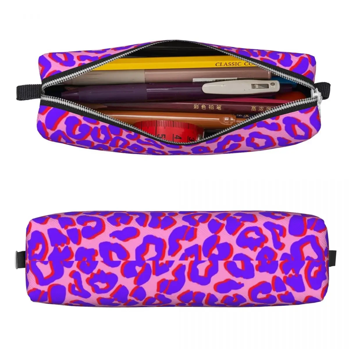 Leopard Print In  Pencil Case Pencilcases Pen for Student Big Capacity Bag Students School Gift Stationery