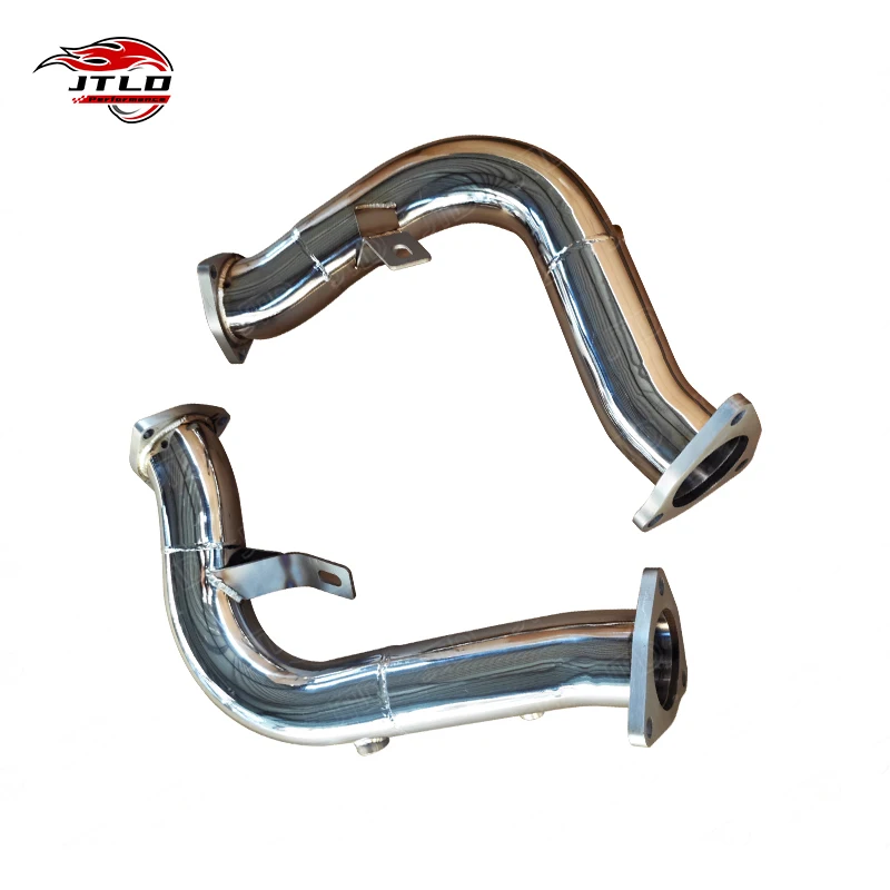 Performance Downpipe For AUDI S5 Coupe V8 4.2 FSI Quattro, High Flow Front Pipe Exhaust System T304 Stainless Steel