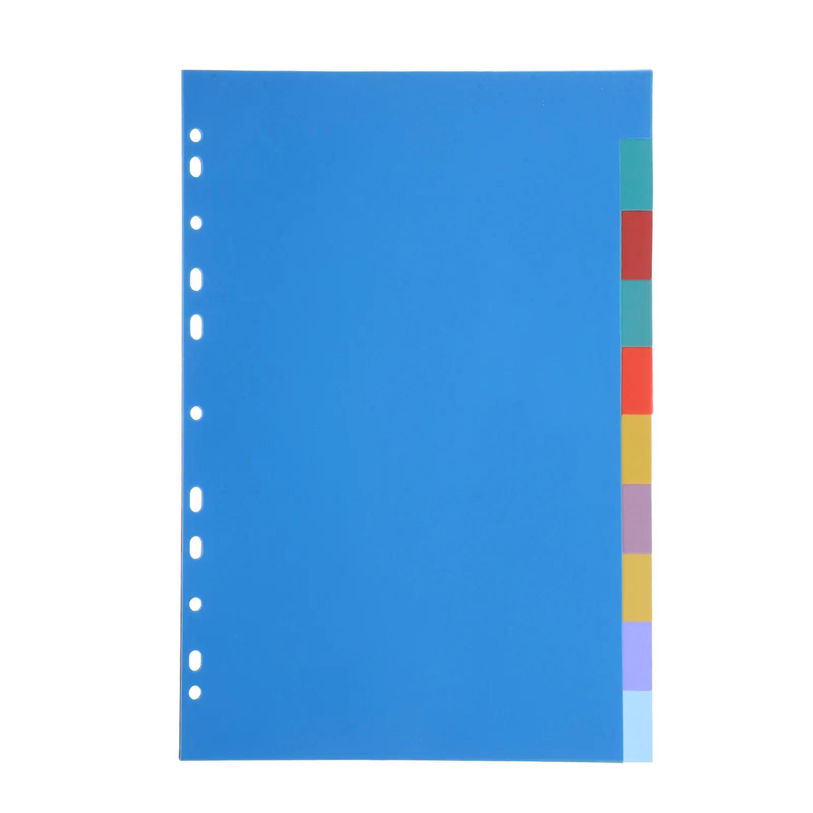 10Pcs Plastic Waterproof Classification Index Dividers Binder Tabs Section School Office Home Use Memo