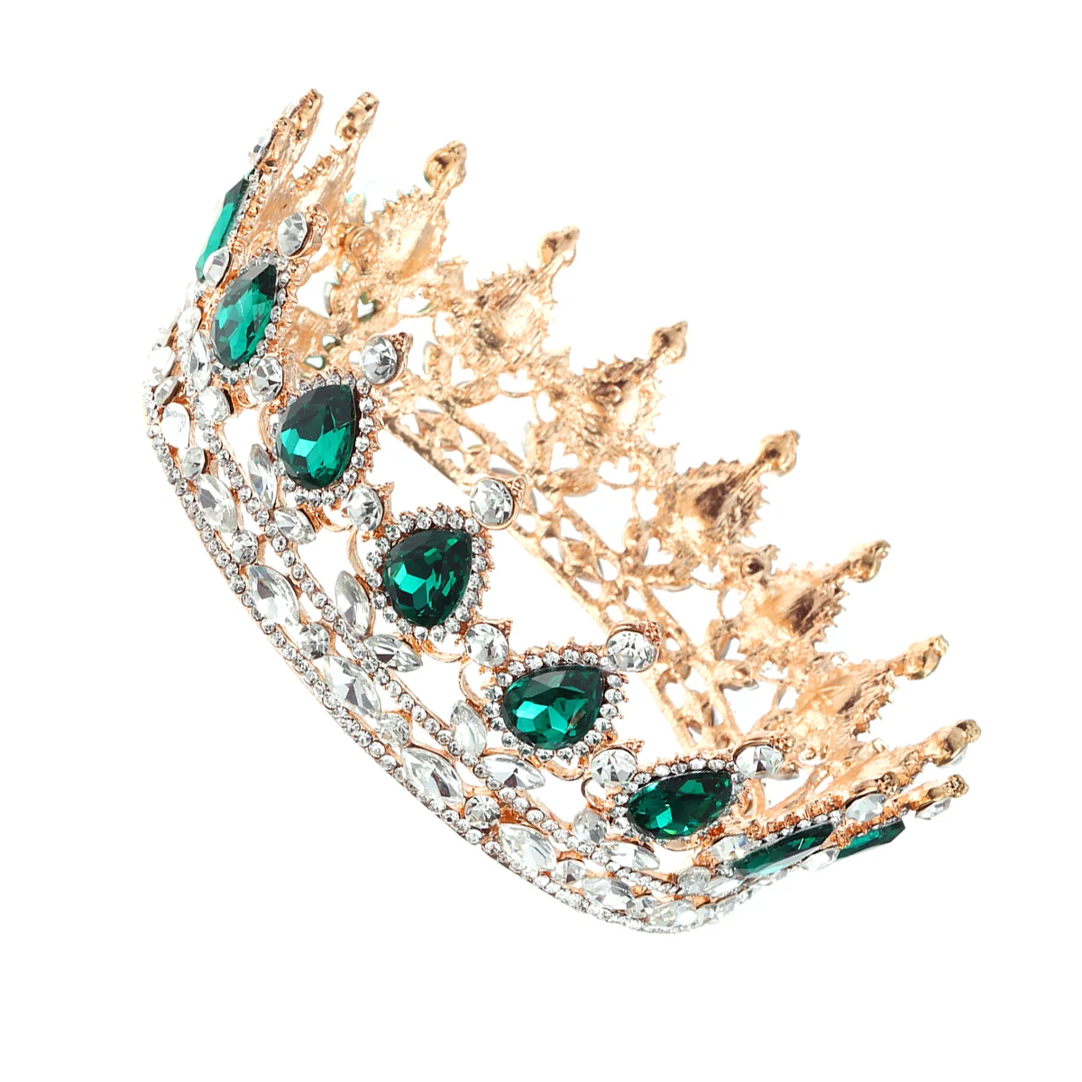 

Baroque Queen Princess Rhinestone Rhinestones Tiara Crown Tiaras and Crowns for Women