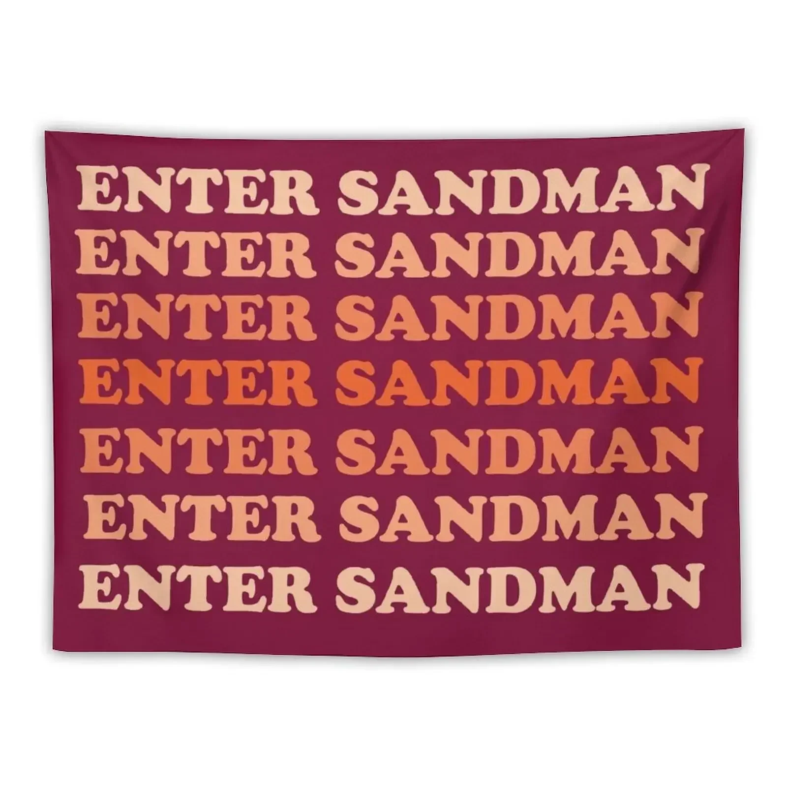 Enter Sandman Ombre Tapestry Wall Hangings Decoration Custom Outdoor Decoration Aesthetic Room Decorations Tapestry