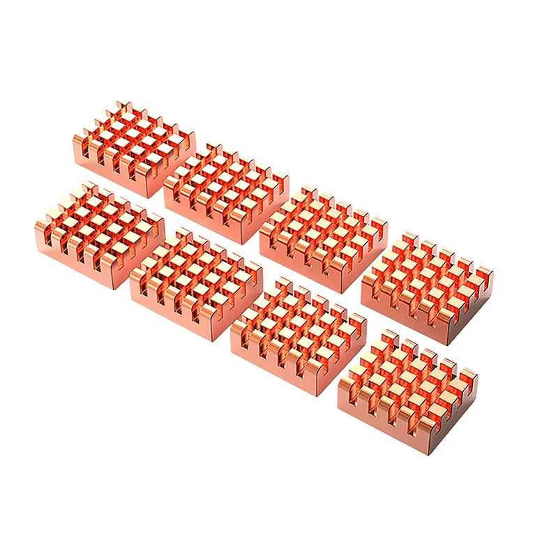 1/8pcs For Motherboard Graphics Card Sound Card Chip Small Heatsink Graphics Memory Heat Sink Pure Copper Heat Sink