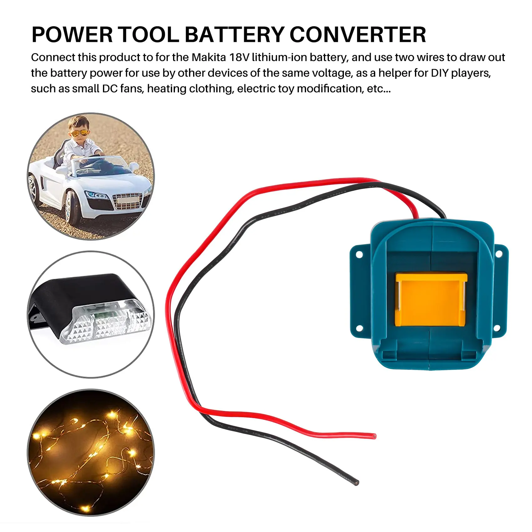 Batterie-Adapter-Konverter für 18 V Li-Ion-Akku, DIY-Stromrichter