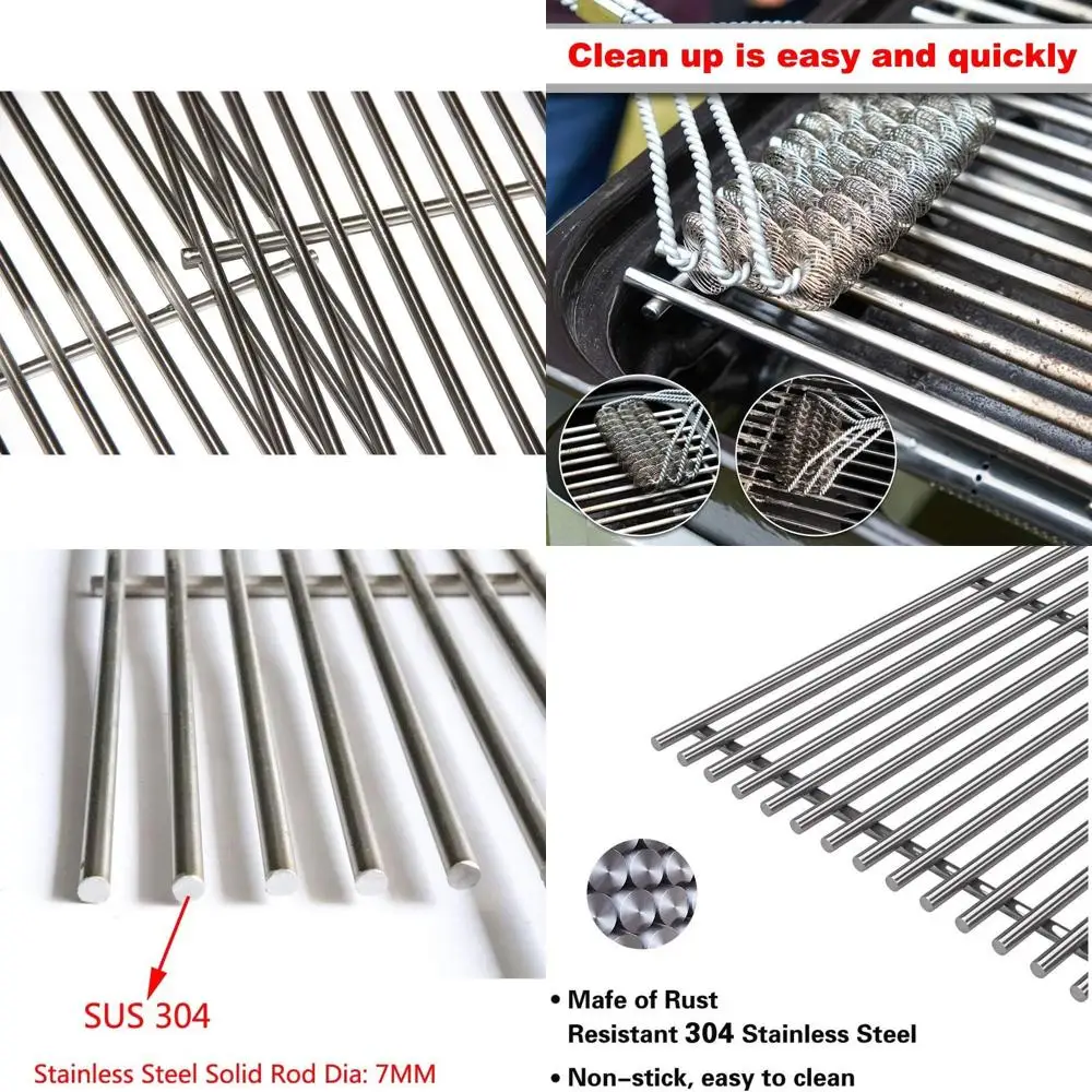 

3-Pack 17.75 Stainless Steel Grill Grates Replacement for 3218LT, 3218L, 3218LTN, DG0576CC, E3518-, L3218 Models