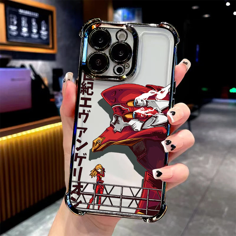 Anime N-Neon G-Genesis E-Evangelion Case for Samsung Galaxy S25 Edge S24 S23 S22 S21 S20 FE Note 20 Ultra Plus A73 A55 5G Cover view 5