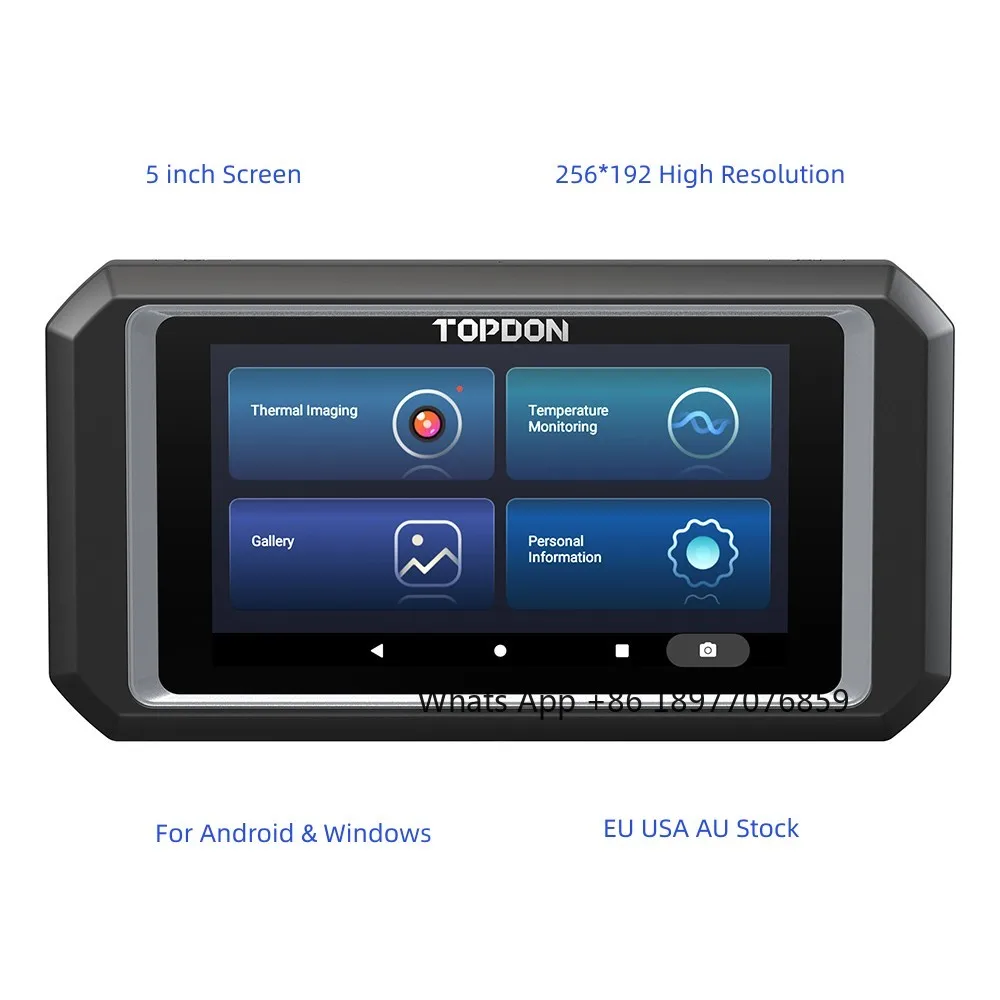 TC003 New Arrival Professional Portable High Solution 5 Inch Screen Android Car Ir Infrared Thermal Imaging Camera Imager