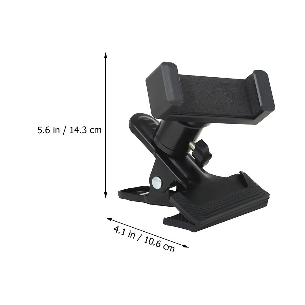 2Pcs Rotation Guitar Phone Holder Clip-on Metal Stand for Video Recording Practice Watching Sheet Music Guitar Bass Ukulele