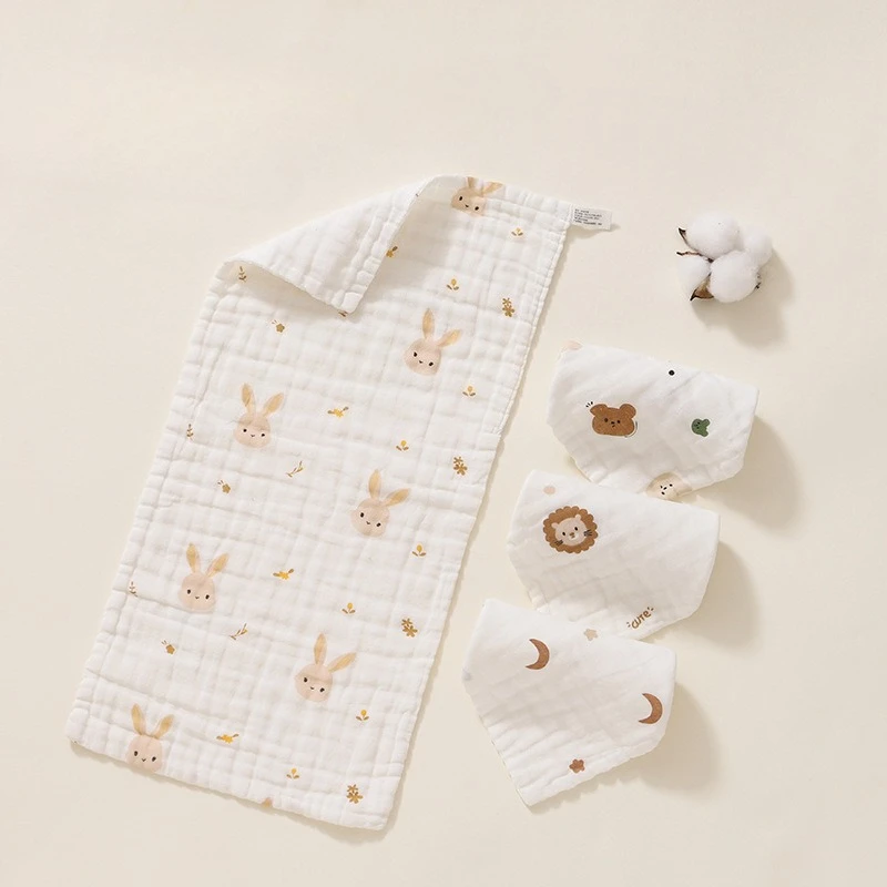 

Baby Towel, Saliva Towel, Newborn Pure Cotton Gauze, Super Soft Small Square Towel, Baby Special Face Towel, Children's Products