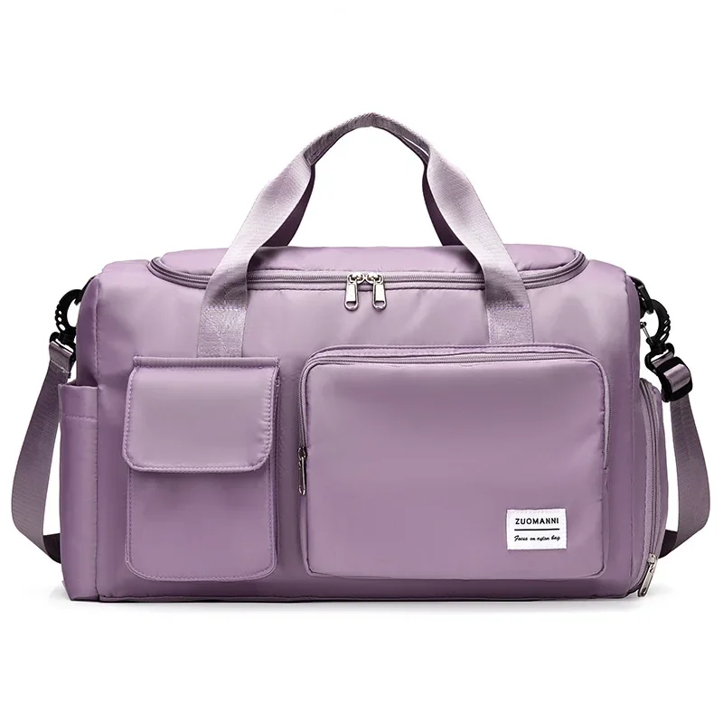 

Portable Travel Bag Hand-held Large Capacity Luggage Bag with Shoe Compartment for Storing Short Distance Fitness Bags for Women