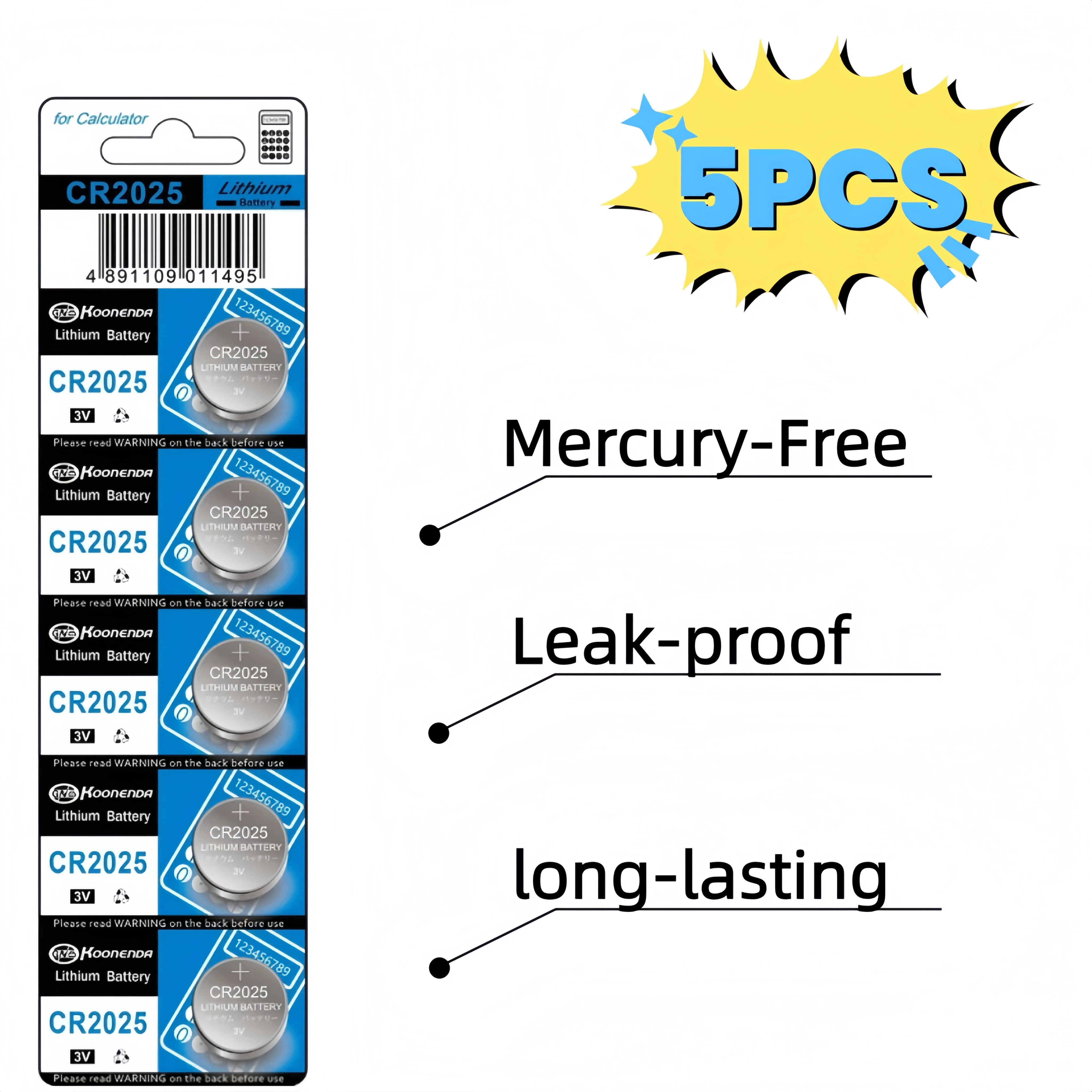 

Высококачественная литиевая батарейка-таблетка 3V CR2025 DL2025 BR2025 5003LC LM2025 для пультов, часов, калькуляторов