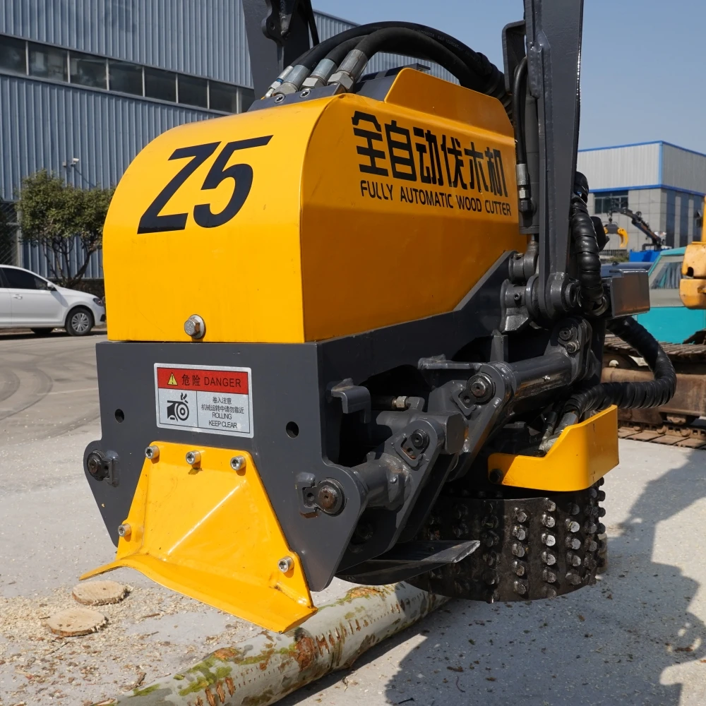 2025Macchina per il taglio automatico di alberi in legno per attrezzature forestali Testa di raccolta del legno per escavatore