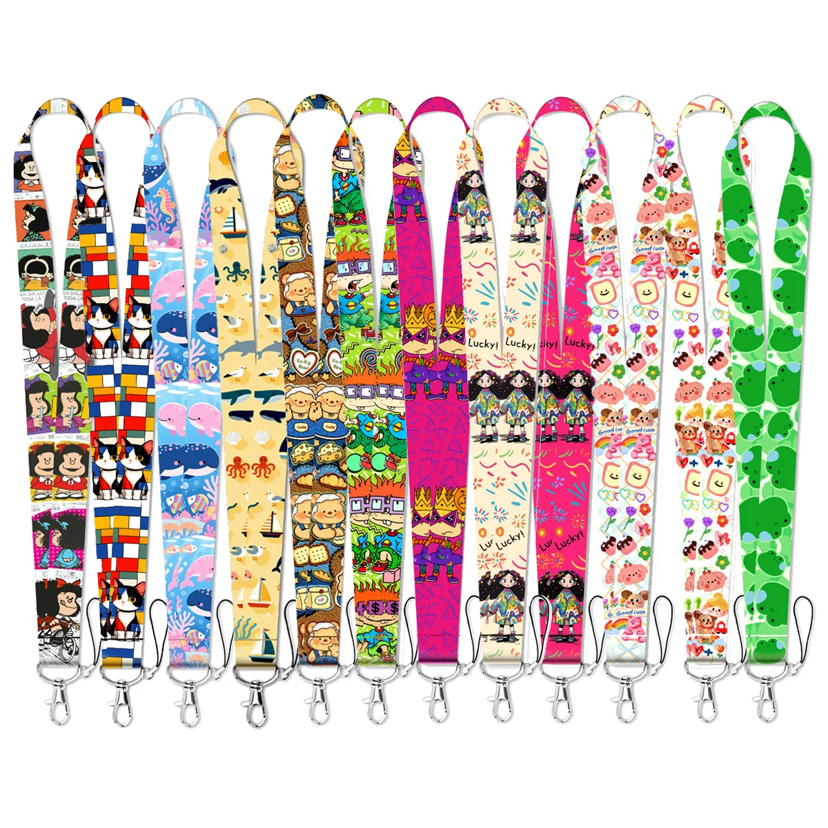 

Cartoon Series Rope Strap Keychain Cute Whale Lanyard For Cars Motorcycles Keys Anti-Lost Hang Rope Accessories Gift for Friends