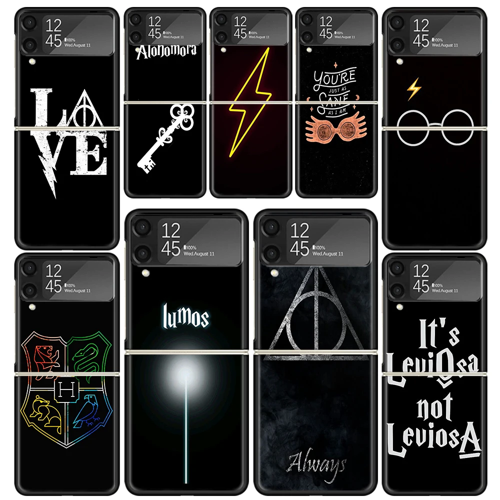 P-Poters Love Always Clear Phone Case For Samsung Z Flip 5 4 3 Galaxy ZFlip 6 5G Shockproof Hard Print Cover TPU PC Coque