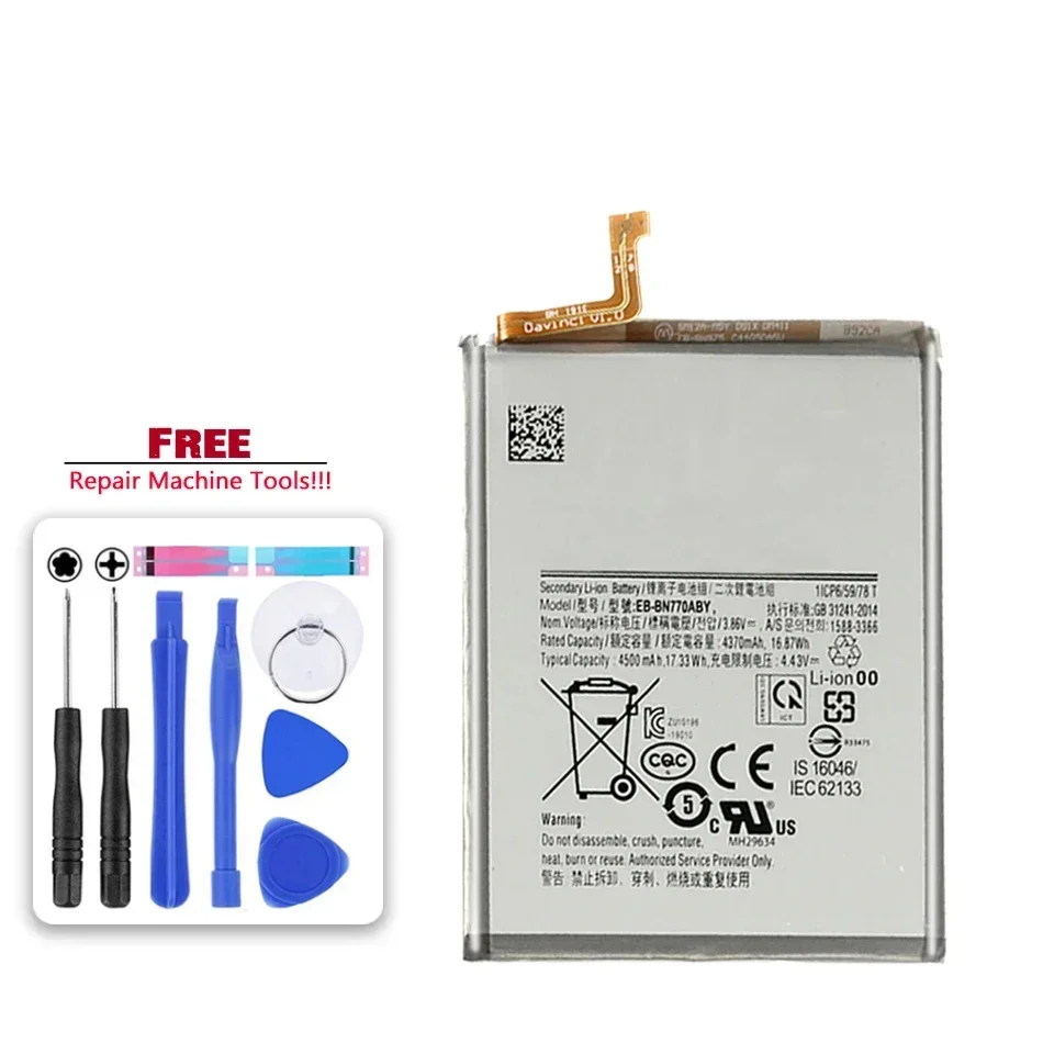 

EB-BN770ABY 4500mAh For Samsung Galaxy Note10 Lite / Note 10 Lite Batteries High Quality Replacement Mobile Phone Battery