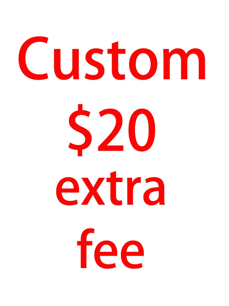 20$ custom customization extra fee PU Leather clothing customize size 10 days to prepare it don't accept any exchange or refund