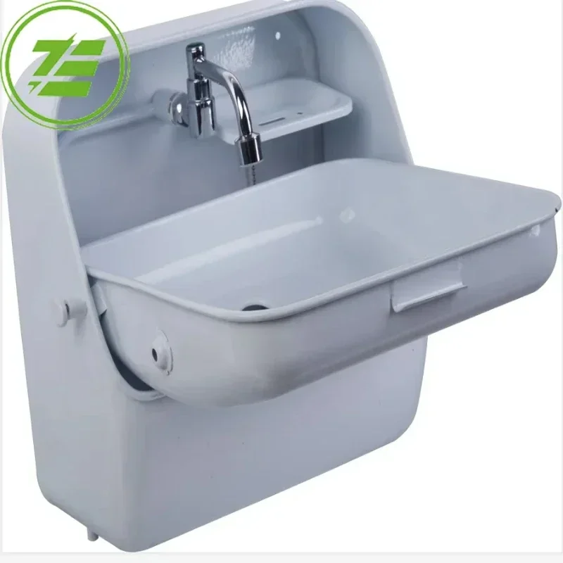 

RV Hand Wash Basin Folding Sink Integrated Faucet Boat yachts van camper trailer Caravan accessories 370*390*180/375mm