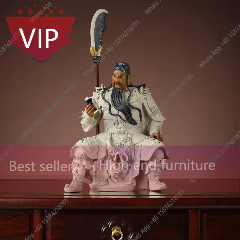 

Статуэтка Будды Бога Богатства ZL Wu, украшение Гуань Гун, талисман удачи для китайского дома, для гостиной, Гуань Гун для ночного чтения, весна-осень