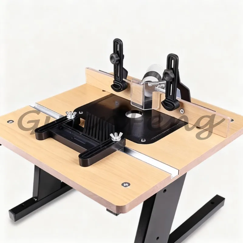 Precision Woodworking Carving Station, Multi-Function Router Table with Flip Board, Trim Router Mounting Mini Bench