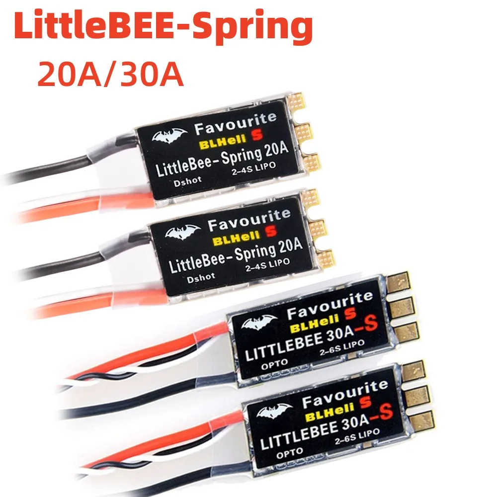 Little Bee BLHeli_S SPRING 2-6S 20A 30A ESC DSHOT ESC Speed Controller For QAV-X FPV Drone Quadcopter