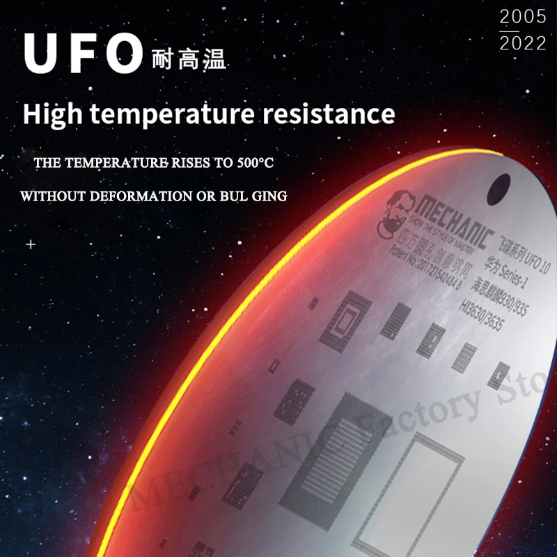 ميكانيكي 16 قطعة UFO أندرويد سلسلة مربع حفرة مستديرة القصدير زرع شبكة مجموعة لهواوي شاومي سامسونج CPU الشبكة المتكاملة