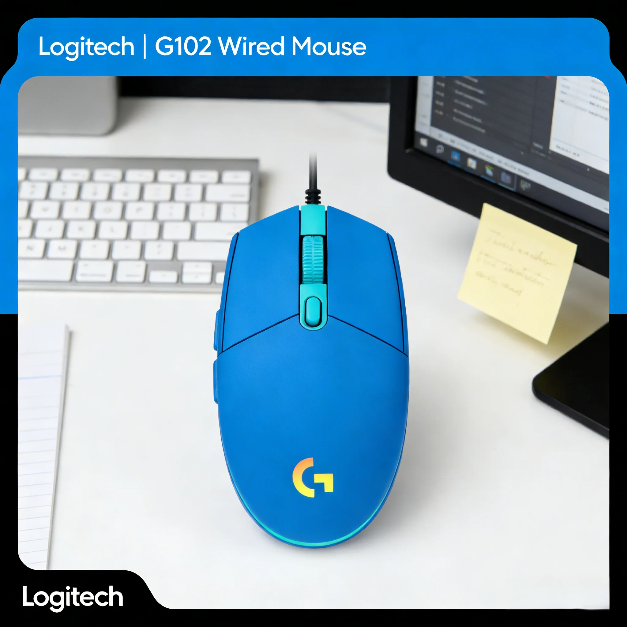 

Игровая мышь G102 с подсветкой LIGHTSYNC RGB Flow, легкий дизайн для маленьких рук