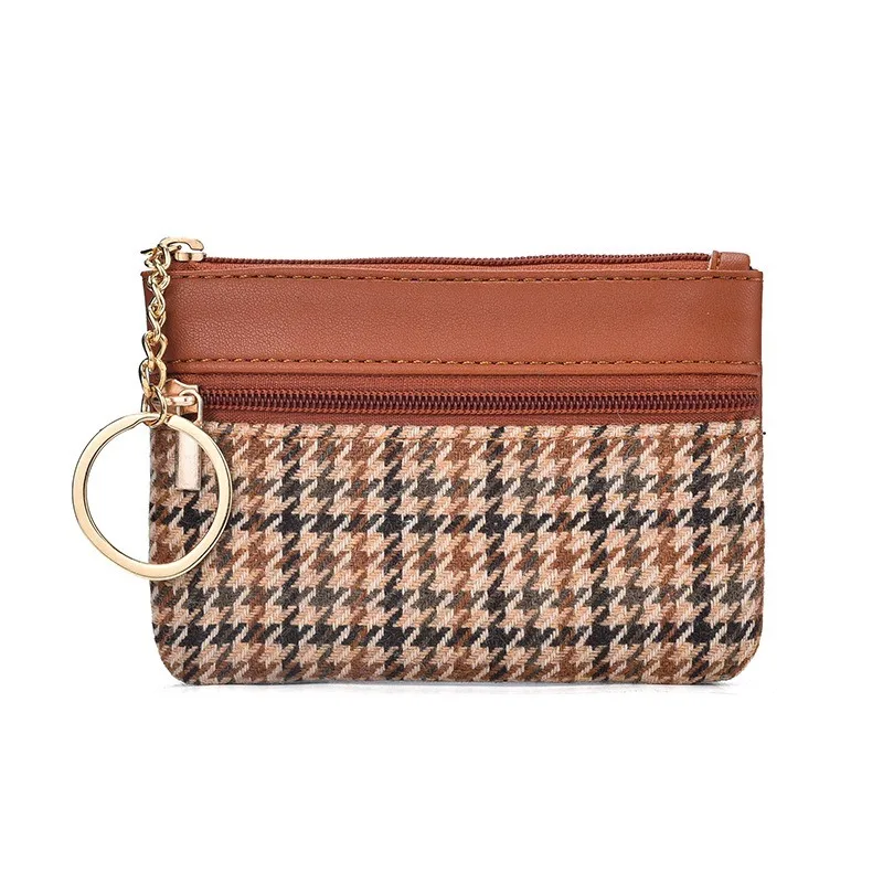Simple and Fashionable Single-zipper Coin Purse, Square Wallet, Large-capacity Key Bag, Card Bag, Coin Purse, Storage Bag