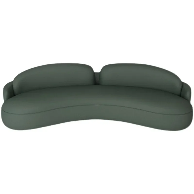 

Sitting area sofa small apartment living room curved sofa model room apartment double sofa