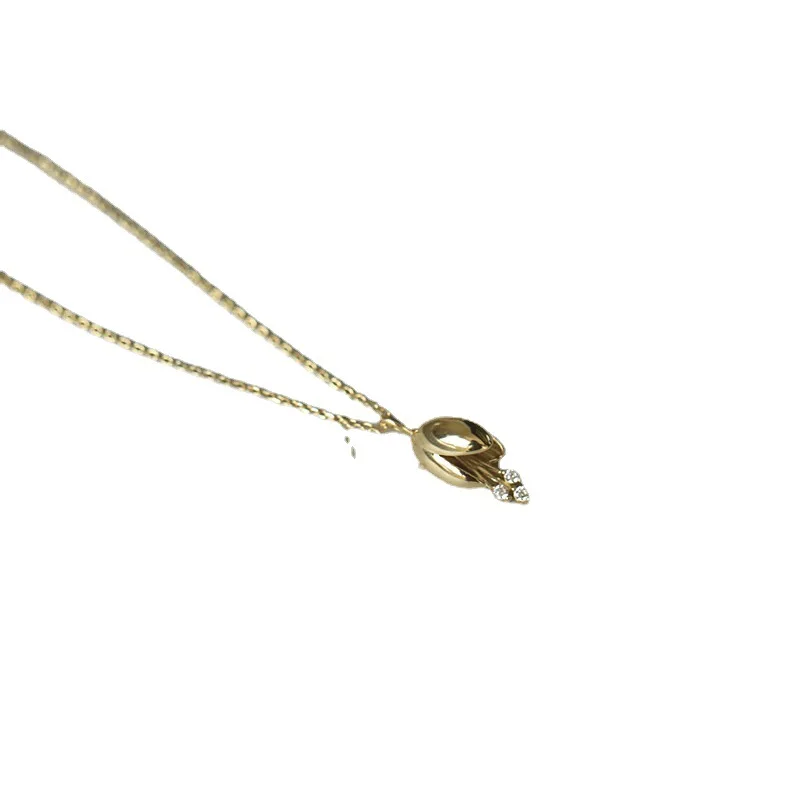 New S925 pure silver simple and exquisite sweet flower small fresh and natural ins light luxury style necklace wedding jewelry