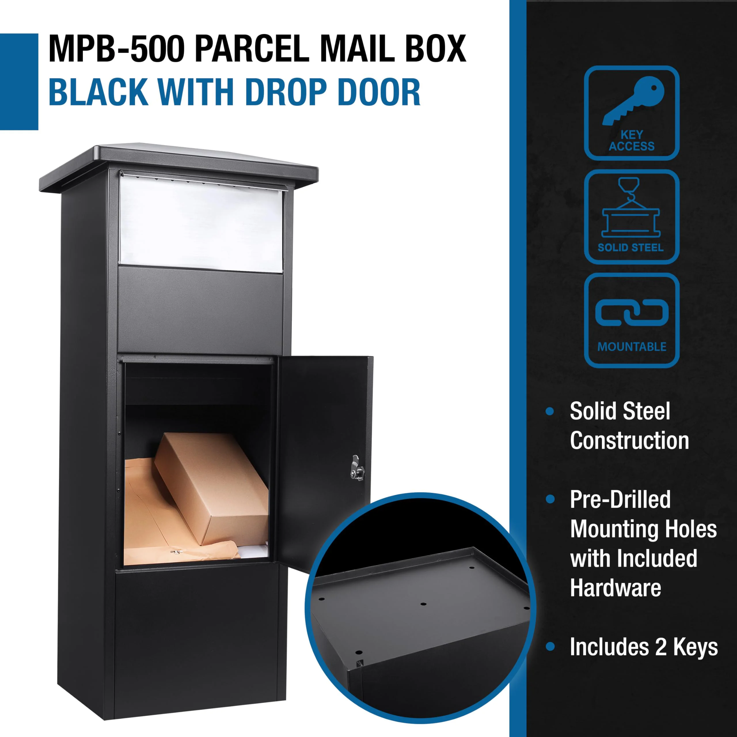 Receptacle  Postal Box Standalone Mailbox Letter Box Post Box  Mail