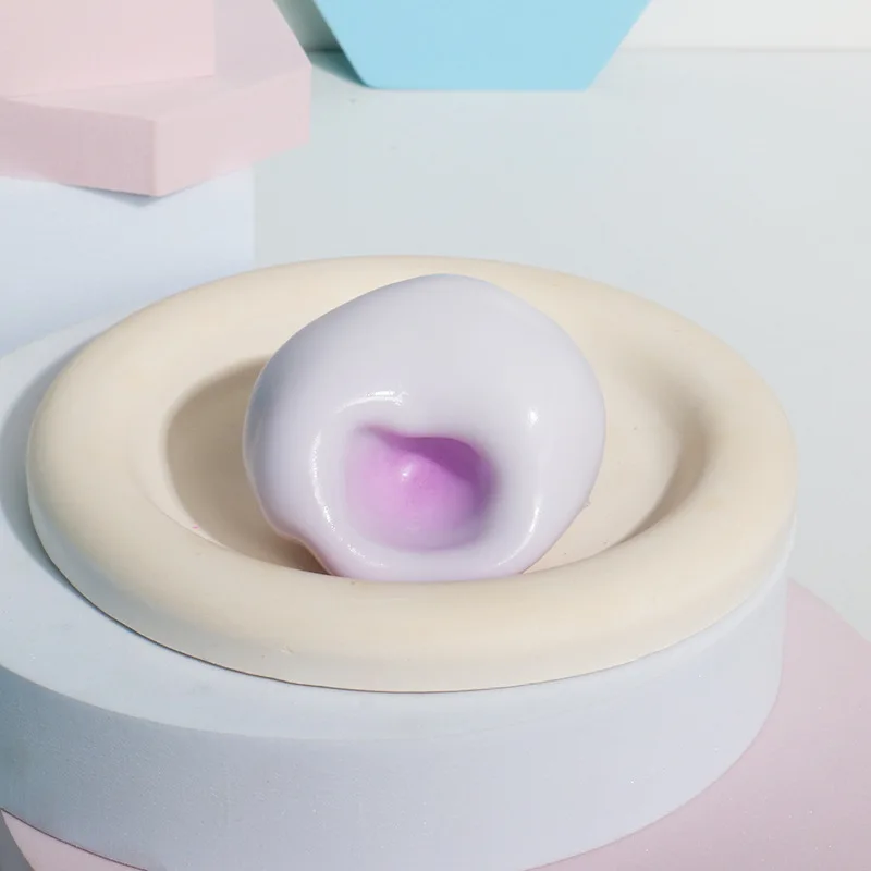 Giocattolo spatole ultrasottile con pelle di ghiaccio Palla morbida antistress da tavolo per donne e bambini Simpatici giocattoli spatola per bambini e adulti