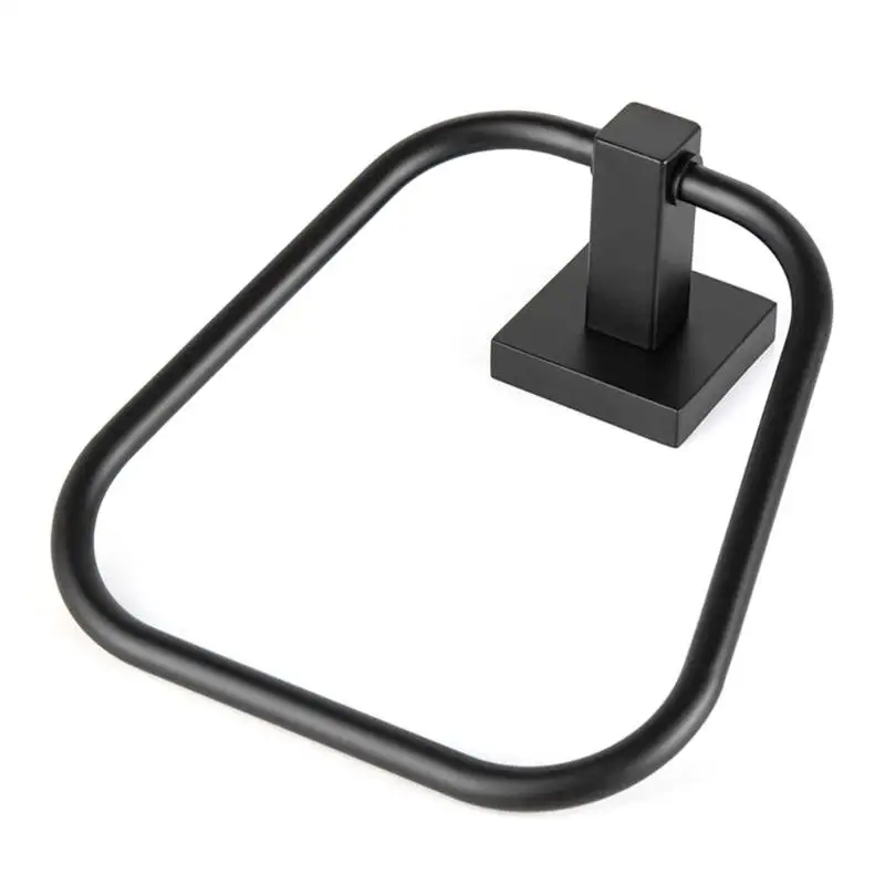 

652F Rustproof Corrosion Resistant Towel Hook Lightweight Aluminum Matte Black Finish Hanger for Contemporary Homes