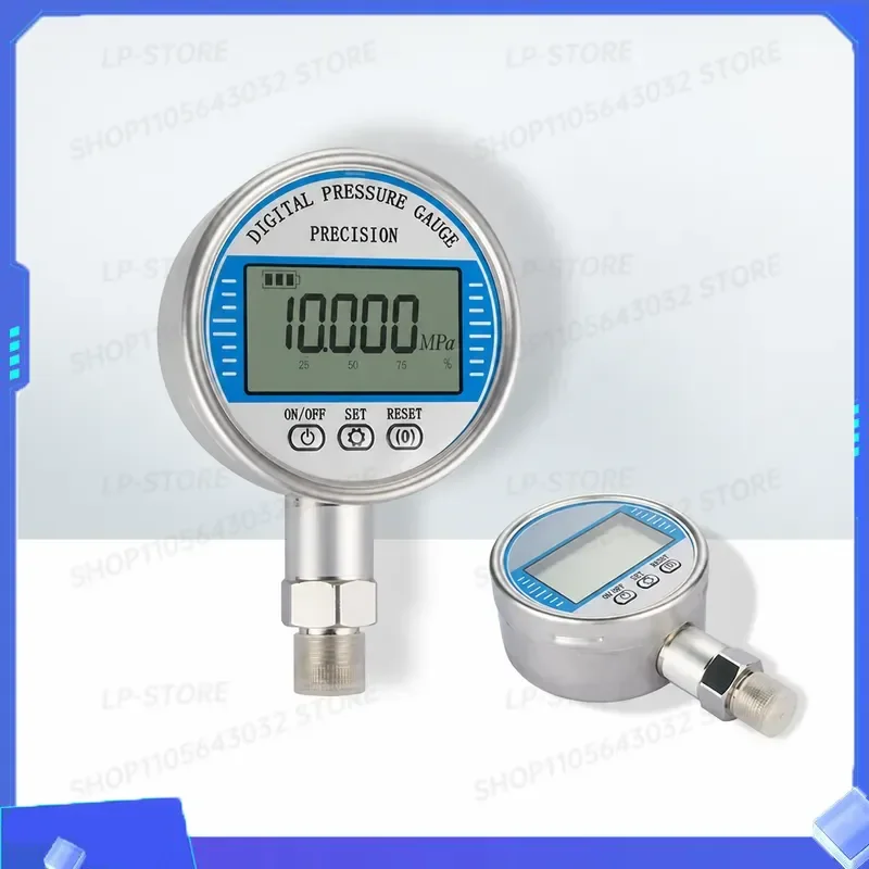 for Shockproof Digital Display Electric Contact Pressure Gauge Precision Hydraulic Pneumatic Water Negative Pressure Vacuum