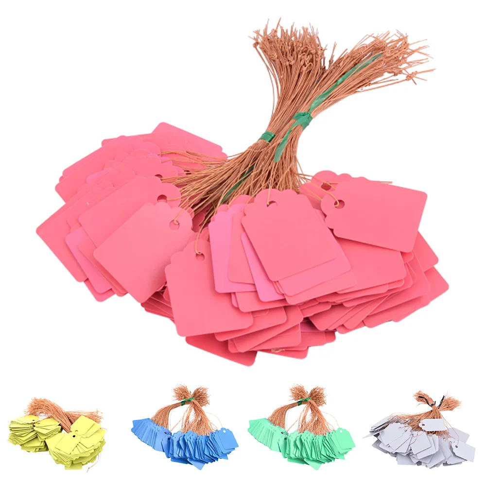 100PCS Garden Plant Mark Hanging Tags Kit Garden Labels Hanging Plant Labels Classification Writing Plate Board Set