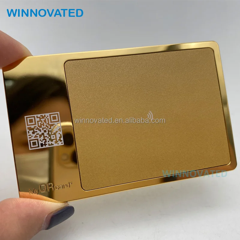 10 0.pieces.Custom.Personalized Durable Fancy NFC Metal Business Card