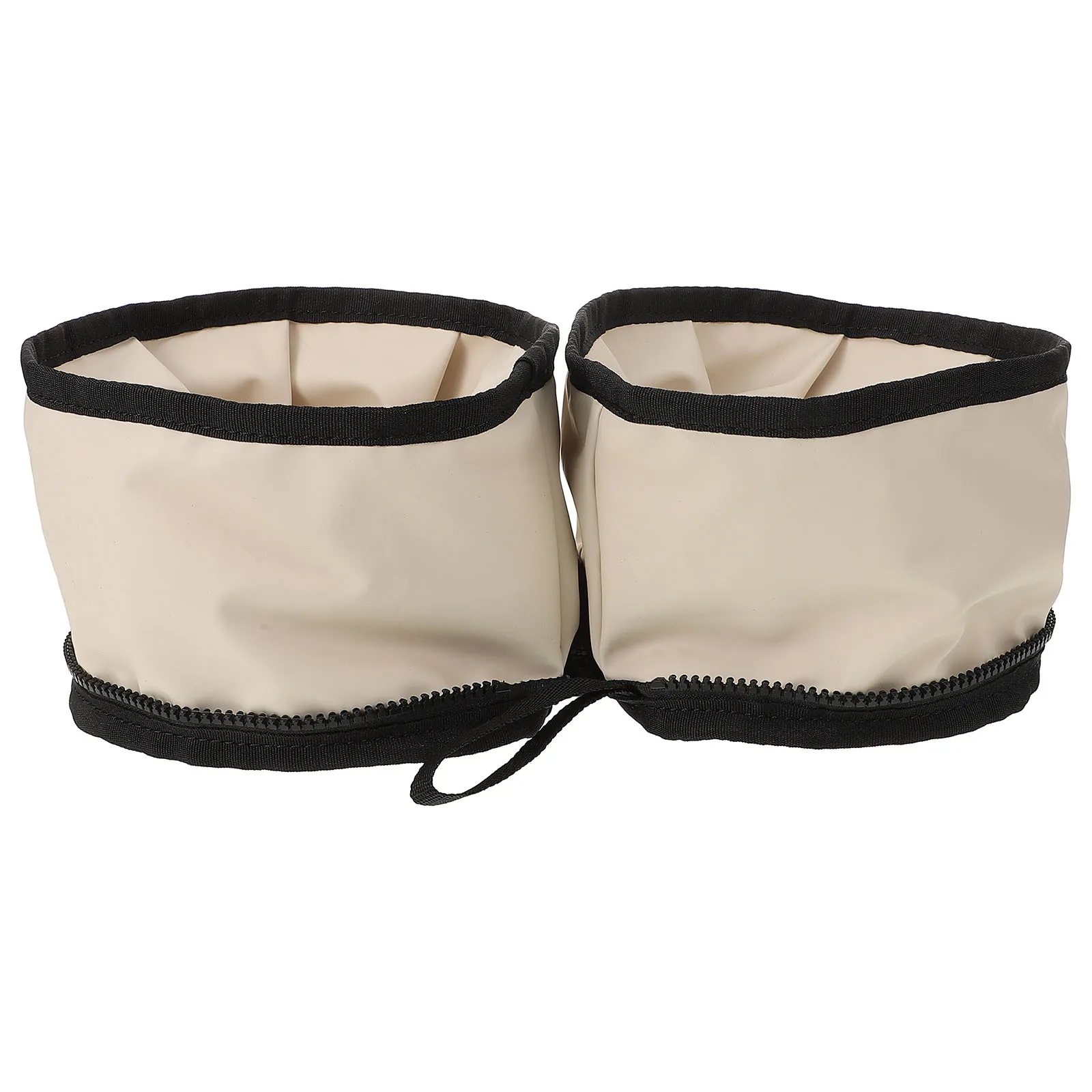 أكسفورد القماش سحاب عازل للماء للطي الكلب السلطانية المحمولة الحيوانات الأليفة السفر طبق سهلة التخزين خفيفة الوزن قابلة للطي وعاء الكلب