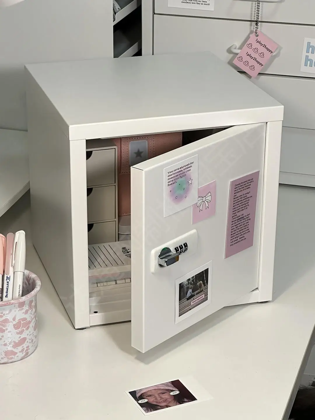 

Loable Iron Storage Cabinet Office Home Small Se File Cabinet Desktop Mobile Phone Storage Organizer Simple Sle Rectang...