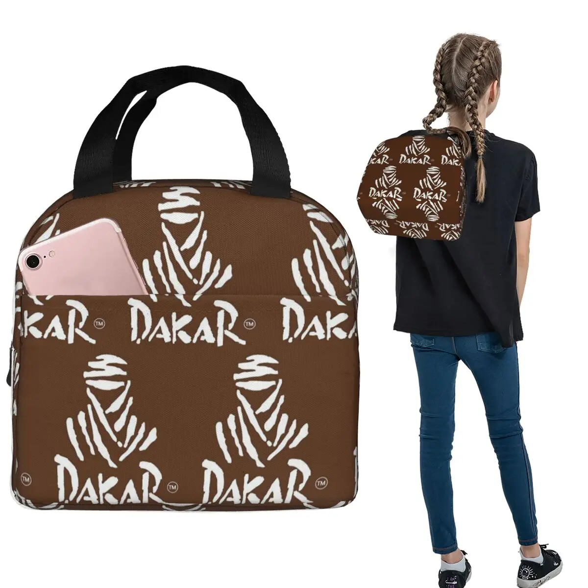 

Термосумка для обедов Dakar Rally для женщин и детей, герметичные контейнеры для еды, термосумка-тоут