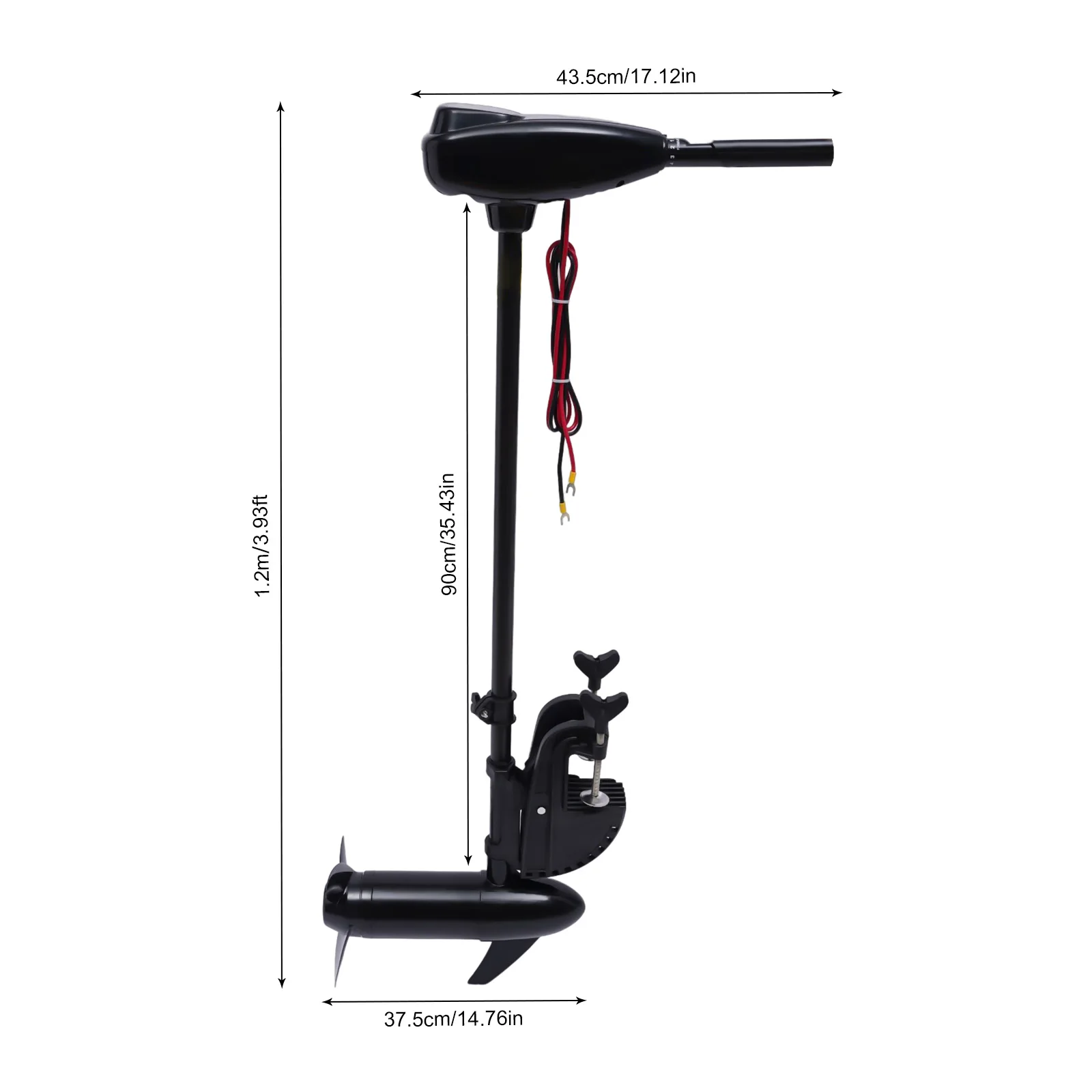 Electric Trolling Motor for Rubber Boat or Canoes Marine Hanging Machine Propeller Manual Control