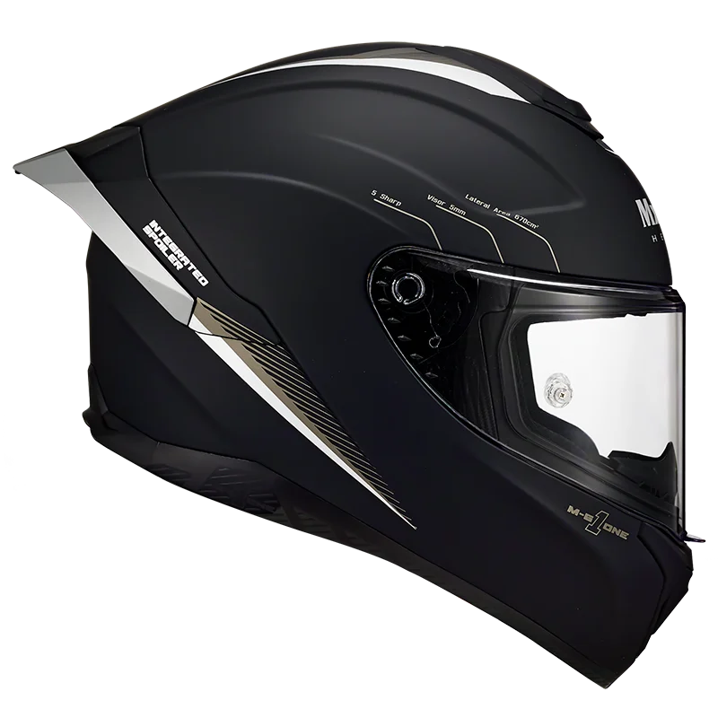 Casco original Mxnrte Atomic negro mate para hombres y mujeres, Casco de motocicleta de carreras, Casco de cara completa de seguridad Unisex, Casco